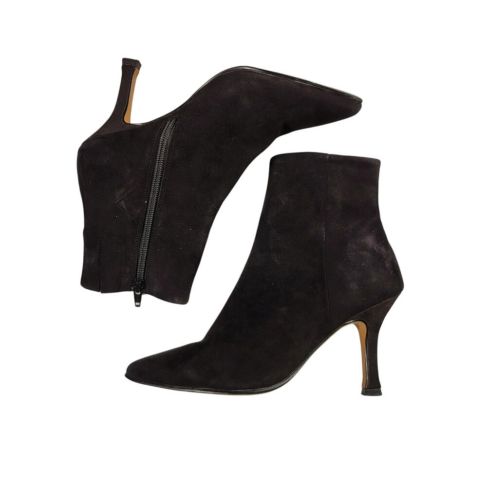 Lisa Vicky heeled pointed toe Black Bootie women's boots size 6M